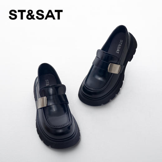 星期六金属扣饰一脚蹬乐福鞋SSC1111562 商品图2