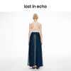 lost in echo2024春季新款设计师品牌及地长款酸洗牛仔伞裙 商品缩略图4