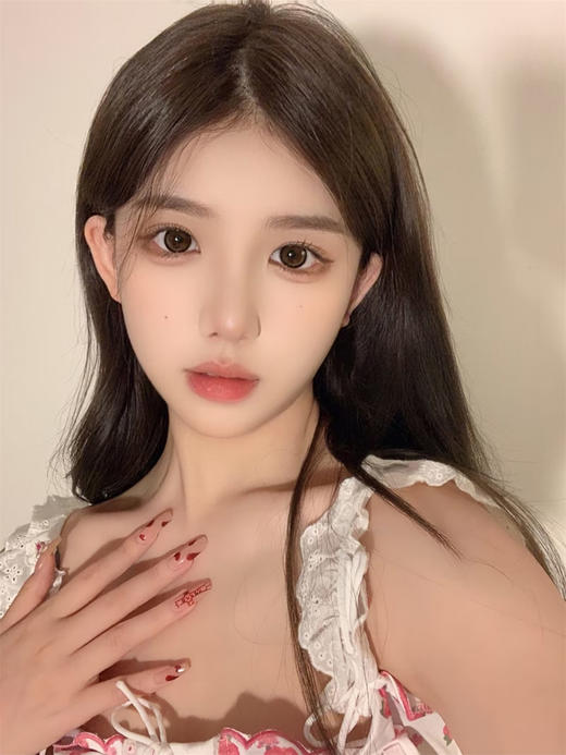 酒酿桃叽棕14.5水灵灵的气质款近视美瞳年抛隐形眼镜0~800度 商品图2