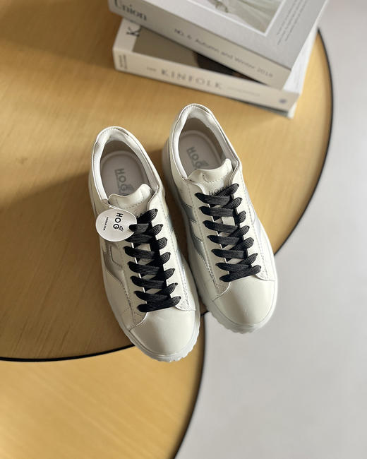 现货 THS 3.23-限时 霍根家 情侣款 巨巨巨轻便飞艇鞋 轻盈厚底运动鞋 3色 QZ078 商品图8