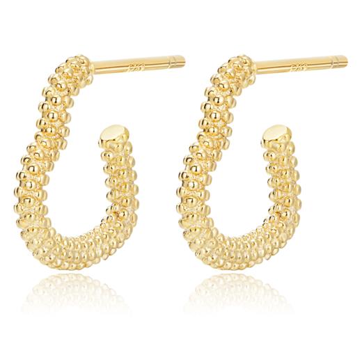 Oflye潮流饰品 镂空爱心纯银耳钉女春季新款小众独特设计耳环 商品图4