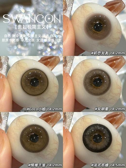 【退市清苍】Swancon·日抛合集  49一盒 85两盒 380十盒  【缺货随机发，介意勿拍！】无赠品！无售后！数量有限售完下架！！台湾晶硕大厂出品 0-1000度<一副两片> 商品图3