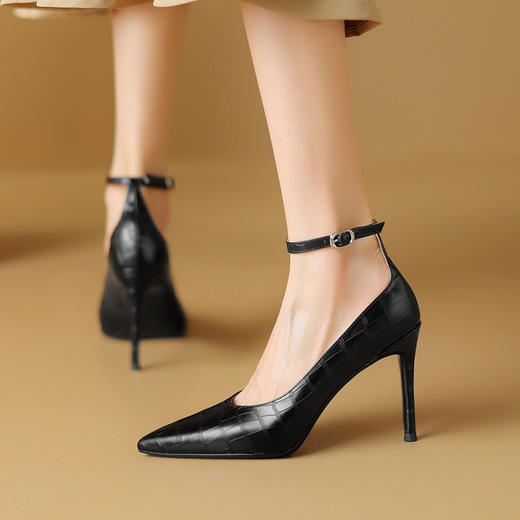 【预售5天】尖头性感浅色，时尚气质细跟单鞋HY-M803-1 商品图3