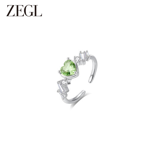ZEGL设计师绿野漫迹系列925银蝴蝶戒指女小众设计指环开口食指戒 商品图5