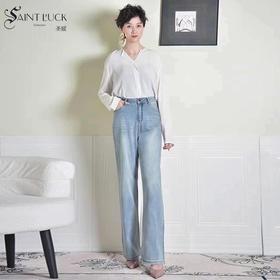 SAINT L’UCK/圣媛女装直筒牛仔裤SA124C15