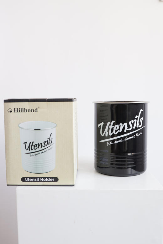 出口单 北欧风及简风格桌面不锈钢厨具收纳桶 PJ840 商品图3