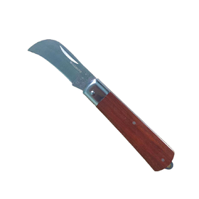 沪森 木柄电工刀（弯刃）
