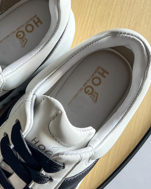 现货 THS 3.23-限时 霍根家 情侣款 巨巨巨轻便飞艇鞋 轻盈厚底运动鞋 3色 QZ078 商品图11