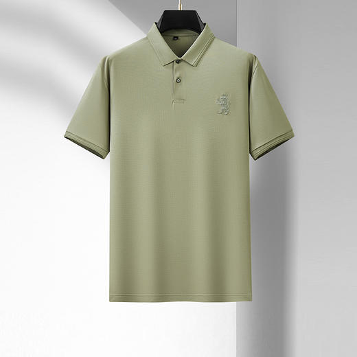 【新款DDA】大依优型大码短袖Polo衫刺绣翻领加肥加大男士大号弹力透气舒适夏季半袖透气 商品图0