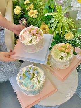 郁金香花束蛋糕
