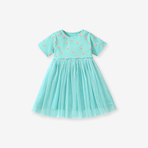 【夏日必备！清新少女裙】Little maven网纱女童连衣裙欧美夏季儿童童裙透气短袖女童公主裙 商品图5