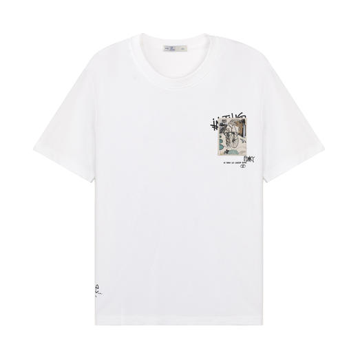 【断码清仓】HX 夏季圆领短袖T恤S102422887101/02/03 商品图5