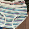 靴下物内裤女士西海岸美式彩虹条纹夏季薄款中腰三角裤舒适高弹力 商品缩略图3