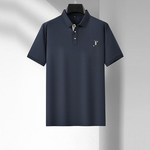 【新款DDA】大依优型大码短袖Polo衫刺绣翻领加肥加大男士大号弹力透气舒适夏季半袖透气 商品图0