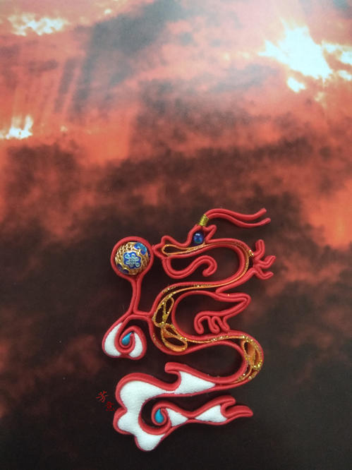 龙盘扣胸针○芳意旗袍○芳意旗袍 商品图1