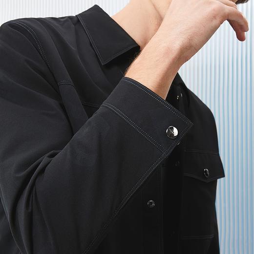 柒牌男装印花夹克衫男2024春季新款时尚潮流工装风男士翻领外套薄	126K70220 商品图2