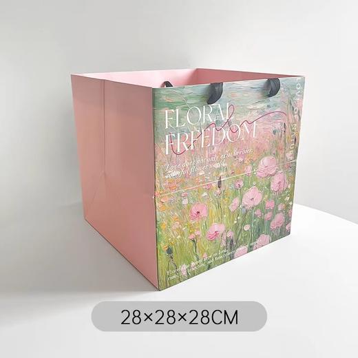【春日上新】原野油画风手提袋（10个/包）28*28*28cm 商品图5