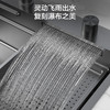 九牧（JOMOO）不锈钢抗菌耐刮飞雨瀑布水槽阶梯式厨房洗菜盆 78*48 06299-CZ-1 商品缩略图2