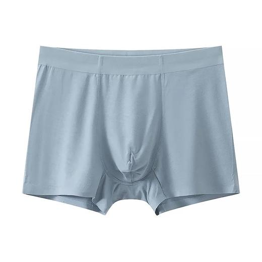 三条礼合装轻奢桑蚕丝男士莫代尔一片式无痕内裤桑蚕丝蜂巢净菌里档透气舒适四角裤平角裤 商品图5