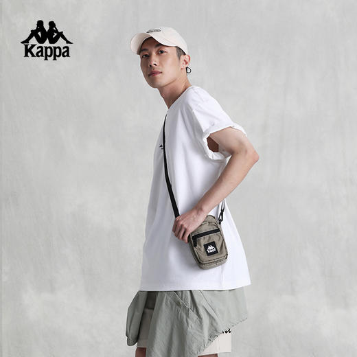 Kappa卡帕短袖2024新款男女夏运动休闲T恤刺绣圆领半袖K0EW2TD71 商品图3