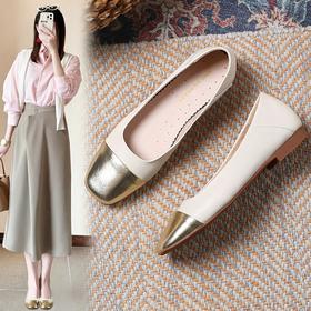 ZHR则则法式优雅单鞋女鞋2024新款时尚百搭休闲气质一脚蹬懒人鞋