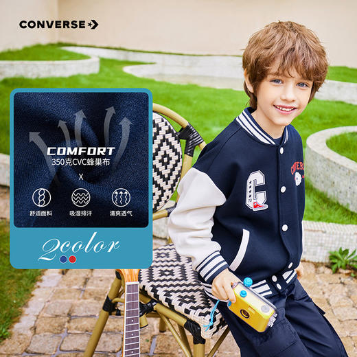 CONVERSE 春 大童小童 儿童童装夹克 CNVN-FQ-F854 商品图2