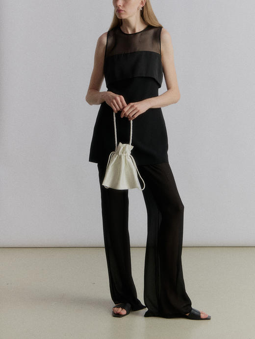 VC｜SS24014 Amanda sheer trousers [ 长裤   黑 / 白 ] 商品图2