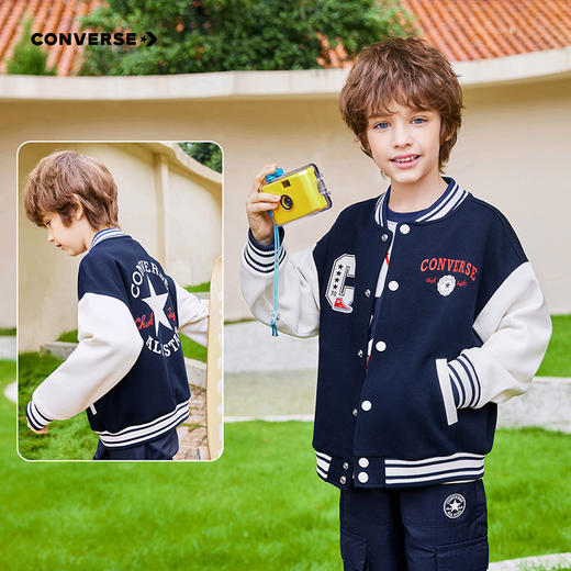 CONVERSE 春 大童小童 儿童童装夹克 CNVN-FQ-F854 商品图3