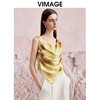 VIMAGE纬漫纪夏季新款设计感晕染印花显瘦无袖雪纺背心上衣V2113711 商品缩略图2