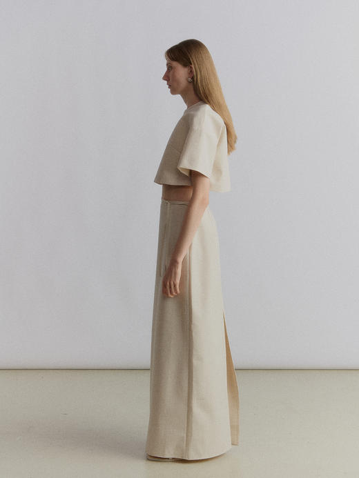VC｜SS24008 oat Mena long skirt [ 半身裙   燕麦 ] 商品图3