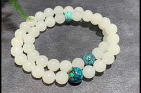 【御珠宫坊】羊脂白玉珠串