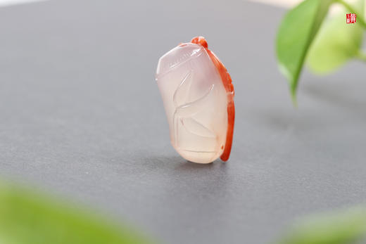 南红冰飘【竹报平安】吊坠  配精美挂绳 商品图2