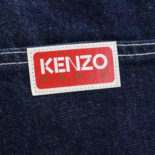 KENZO 高田贤三 男士徽标贴片休闲牛仔裤 蓝色 FE55 DPP33 6B1 DM 商品图2