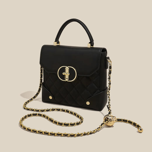 Safiya/索菲娅2024新款爆款小方包手机包女士手提包单肩斜挎包SF953030Y 商品图5