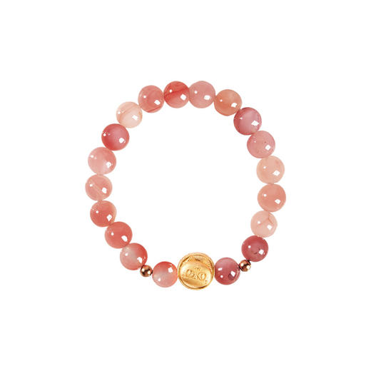 大英博物馆 盖亚·安德森猫和她的朋友们系列 蜜桃系盐源玛瑙 手链 送朋友 送闺蜜 节庆礼物 生日礼物 商品图4