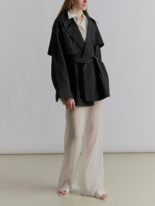 VC｜SS24014 Amanda sheer trousers [ 长裤   黑 / 白 ] 商品图7