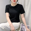 KQL-9897新款国风改良褶皱短袖T恤女潮国潮女装中国风复古风盘扣上衣 商品缩略图5