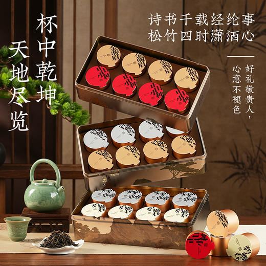 【禅韵东方】去寻 六大茗茶 铁观音 金骏眉 正山小种 茉莉花茶 碧螺春 特级轻奢茶礼 小罐包装 净含量168g 商品图2