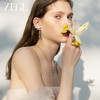 ZEGL设计师绿野漫迹系列925银流苏耳环2024新款耳钉春天蝴蝶耳饰 商品缩略图2