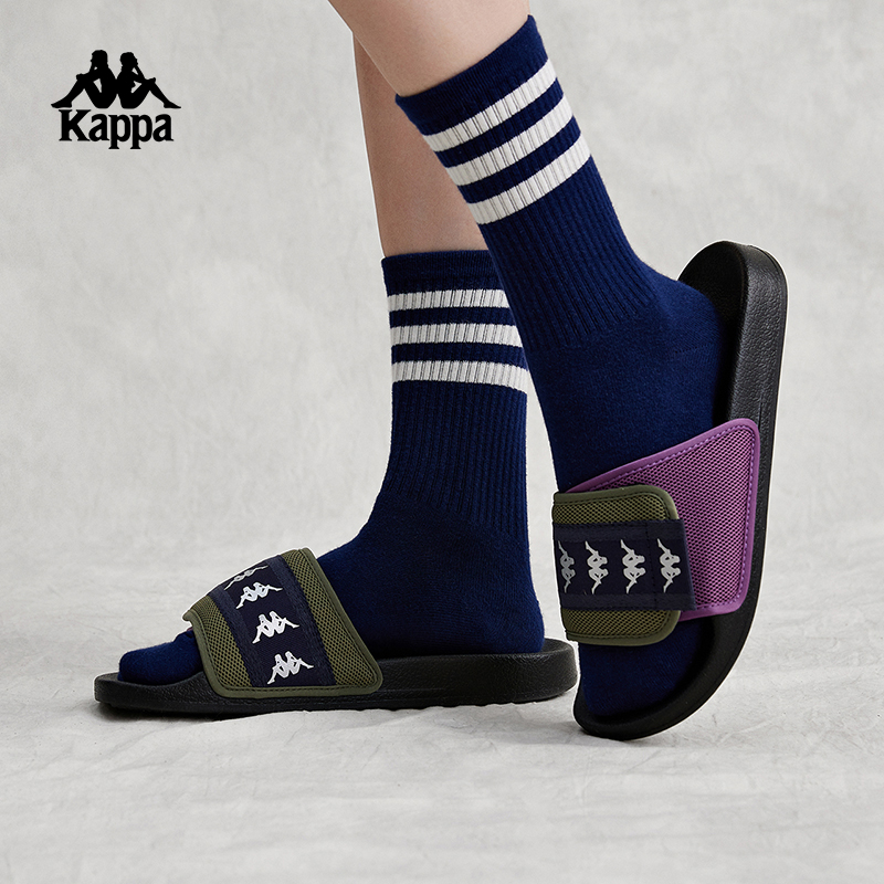 Kappa卡帕拖鞋2024新款情侣男女夏一字拖串标户外沙滩鞋K0EX5LT10
