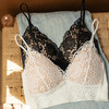 靴下物性感白色内衣超薄蕾丝文胸无钢圈法式美背吊带小胸三角杯 商品缩略图3