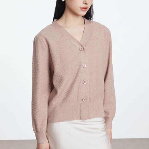 连绵·天丝莱赛尔织纹开衫 商品图0