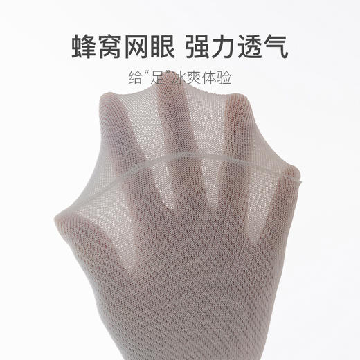 【透气网眼！赶走夏日闷热】女春夏纯棉隐形短袜浅口薄款网眼透气吸汗硅胶不掉跟纯色百搭船袜子，收束环绕袜口，无痕贴肤不勒脚。 商品图1