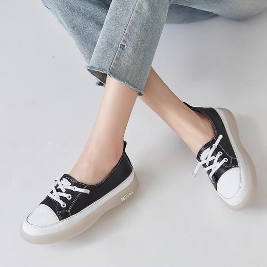 ZHR则则休闲小白鞋女2024春季新款一脚蹬软底板鞋百搭轻便运动鞋 商品图7