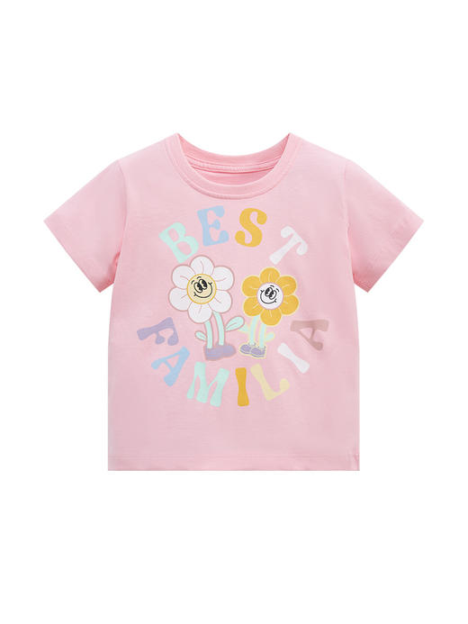 【少女感爆棚！】Little maven2024夏季新款女童T恤欧美风纯棉女童短袖T恤儿童上衣 商品图4