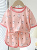 【超舒适！冰丝短袖套装】儿童短袖短裤套装女童夏季冰丝小碎花印花家居服男宝宝卡通短袖T 商品缩略图1