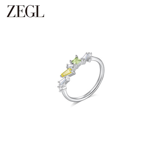 ZEGL设计师绿野漫迹系列925银戒指女小众设计2024指环开口食指戒 商品图3