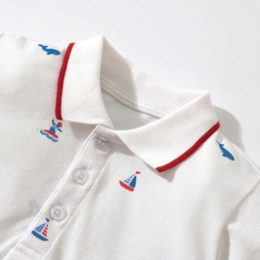 【酷帅男孩POLO翻领套装】Little maven夏季欧美中小童POLO衫短裤两件套短袖翻领棉儿童套装 商品图3