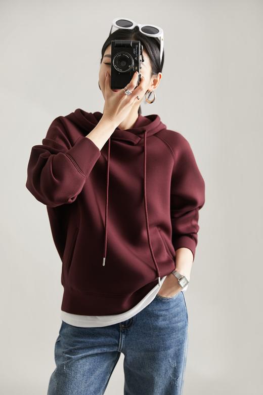 【百图lulu定制】【车厘子卫衣】安可拉红 显白 套头卫衣 双头拉链 长袖外套 商品图8