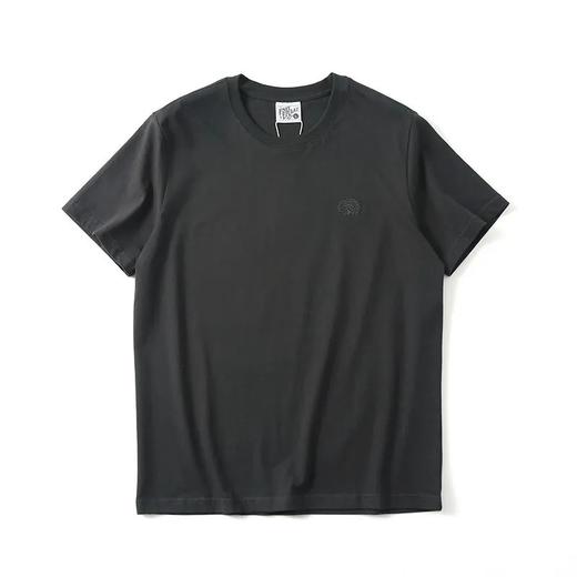 小刺绣 潮流复古100%棉纯色短袖T恤 商品图5